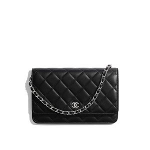 Black Chanel WOC - Silver Hardware